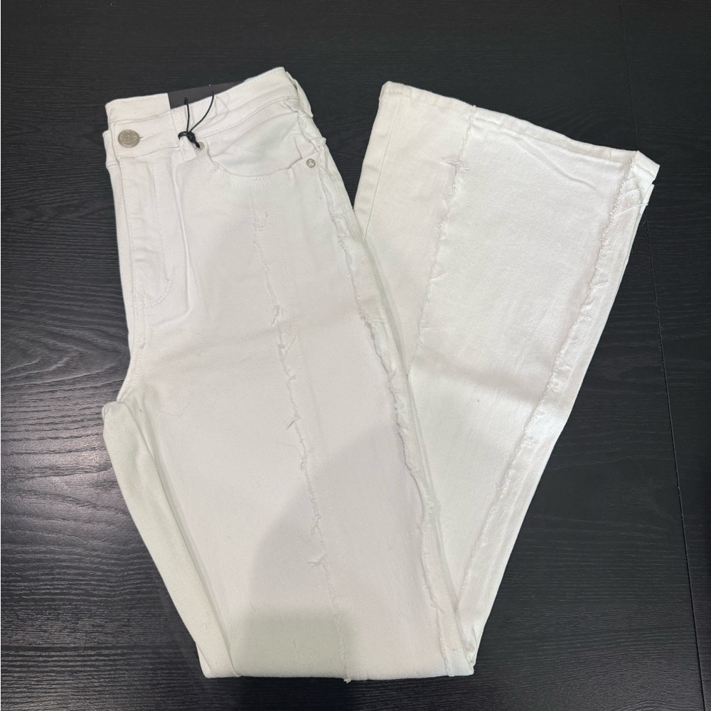 Versona White Flare Wide Leg Jeans